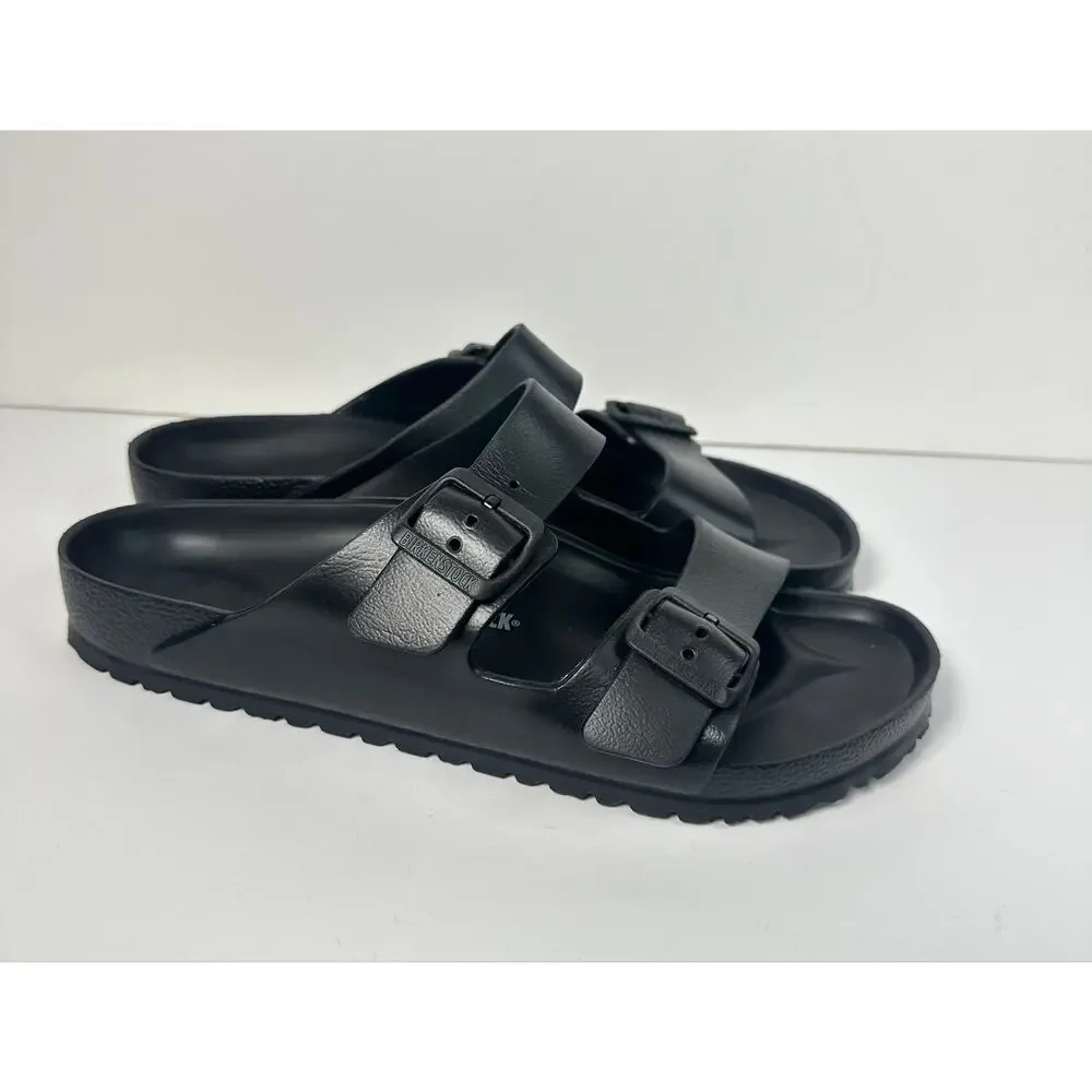 Birkenstock Arizona 44 Mens 11 Slip On EVA Sandals Slides Black Water Shoes